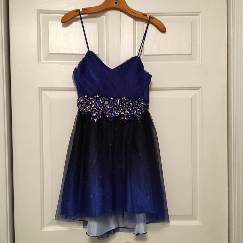 Blue/ Black Ombré Dress